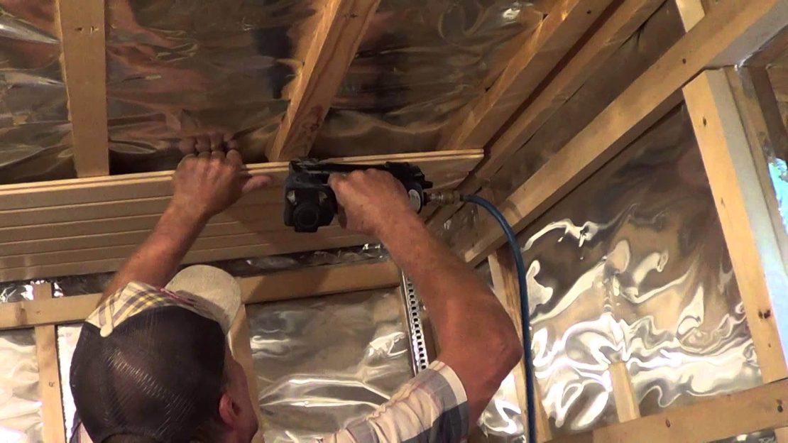 Как правильно обшить потолок в бане вагонкой