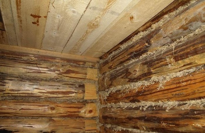 Как сделать потолок в бане из сруба?