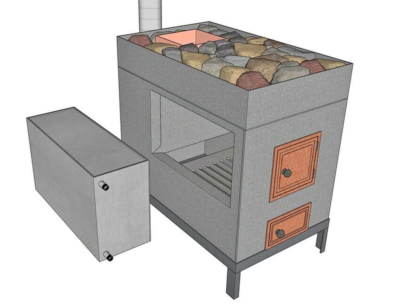 Самодельные печи для бани (40 фото): печка из металла, чертежи вариантов из колесных дисков, металлические самоделки