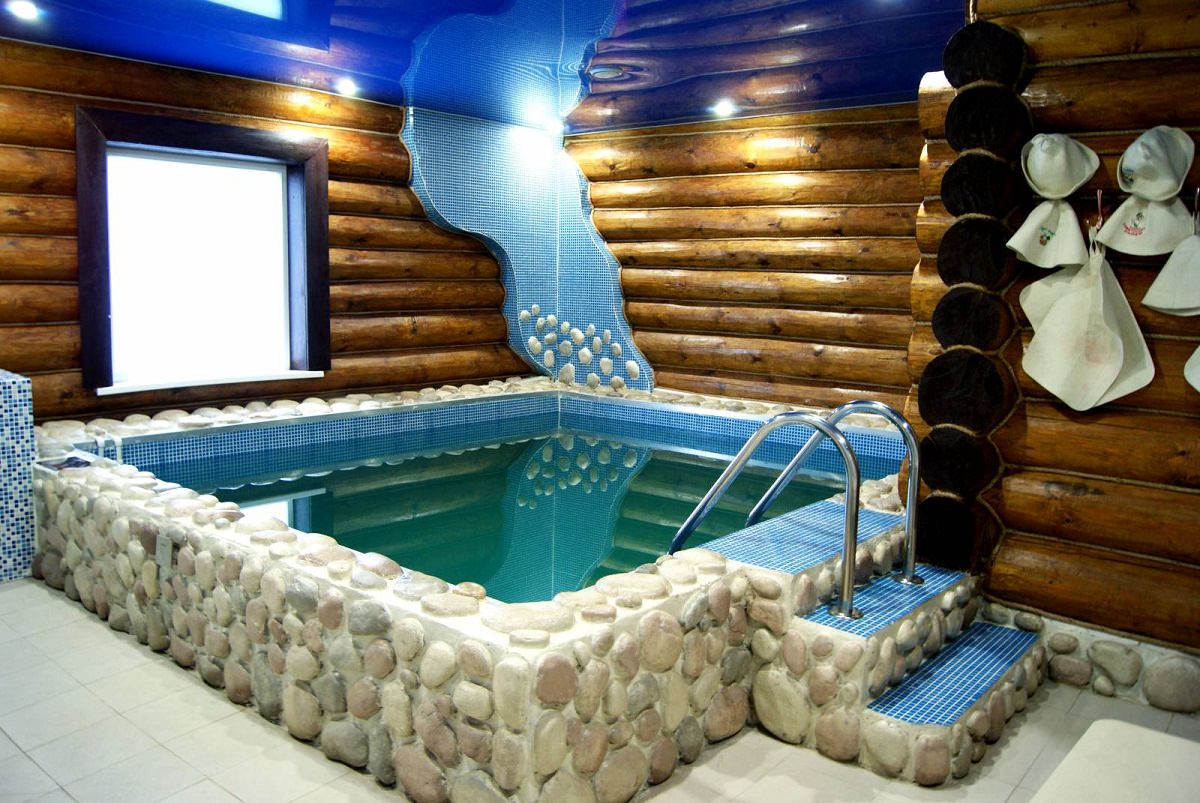 Проект бани с бассейном и комнатой отдыха под одной крышей, как сделать своими руками
