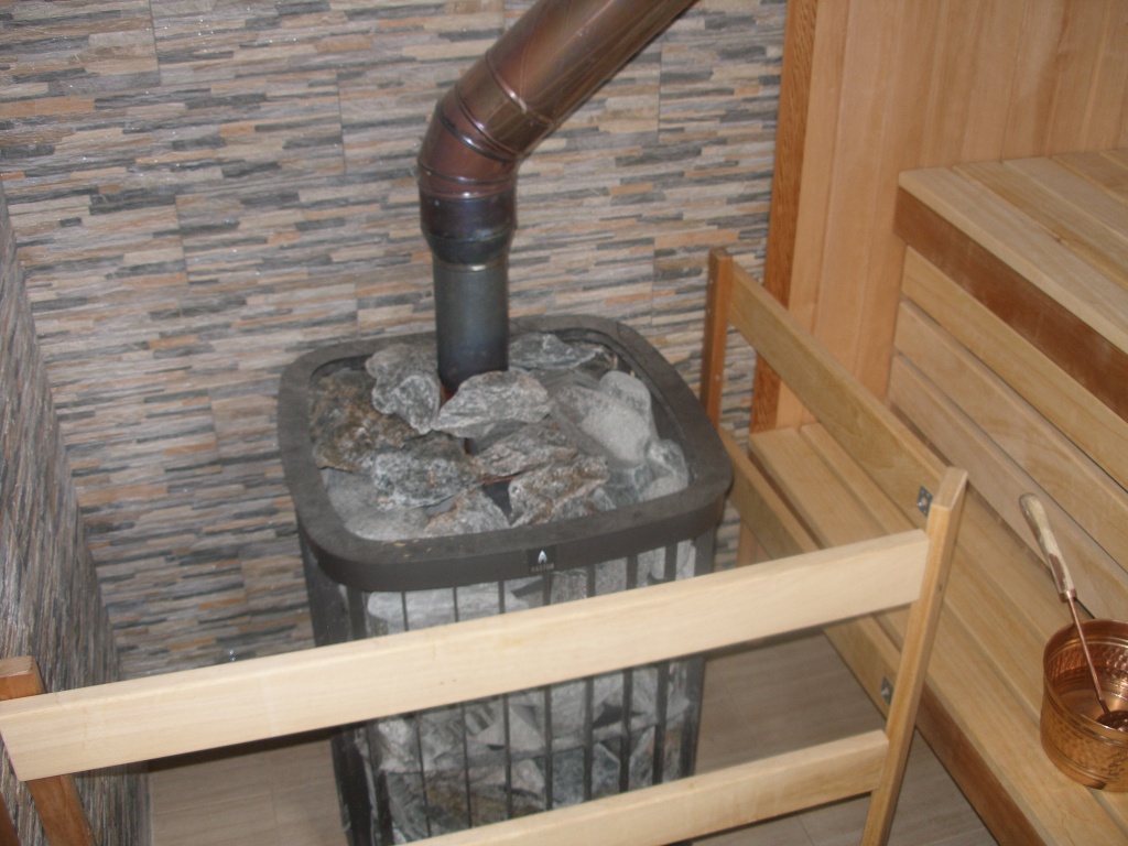 Как установить печь в бане на деревянный пол