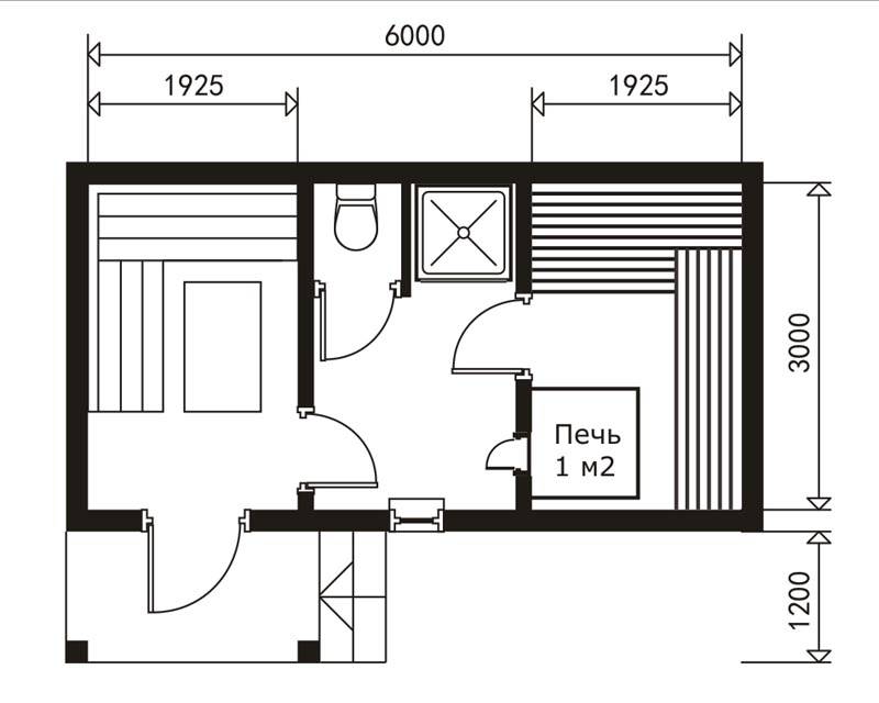 Баня размером 6 на 3 (54 фото): схема и проект строения площадью 3х6 с верандой, интерьер дачи метражом 6х3 с комнатой под крышей