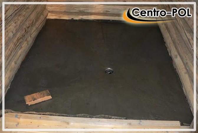 Как сделать бетонный пол в бане по грунту