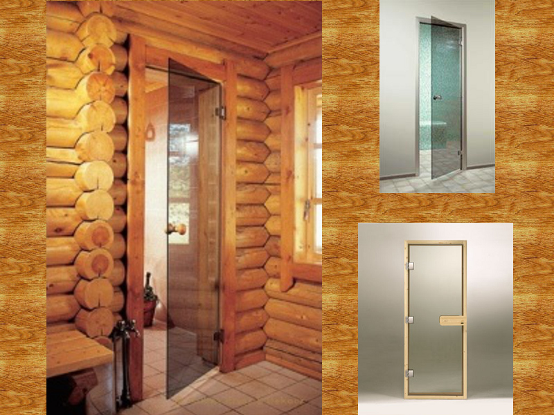 Разновидности банных дверей, описание установки конструкций из различных материалов