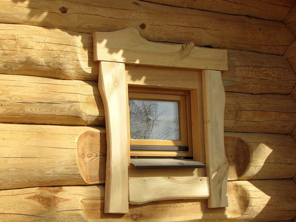 Окна для бани из дерева