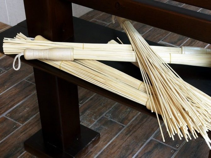 Японский массажный бамбуковый веник для бани из палочек - рассказываем как правильно пользоваться