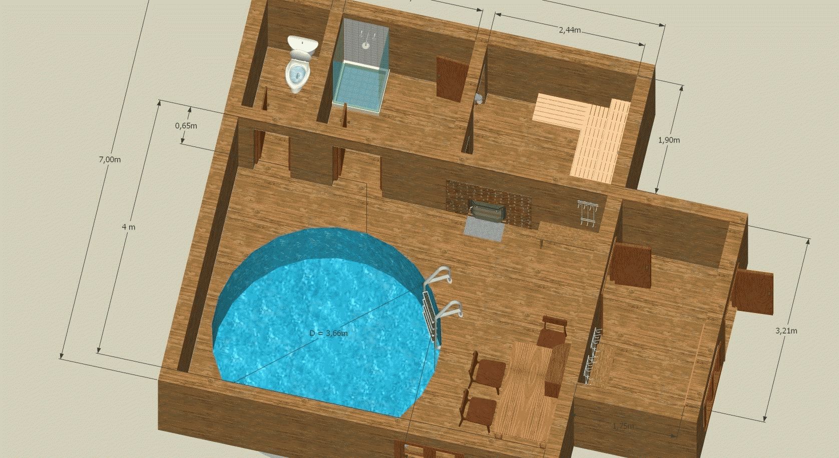 Какой проект бани с бассейном выбрать и как её построить