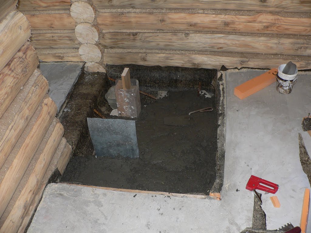 Фундамент под печь в бане: как сделать основание и его залить