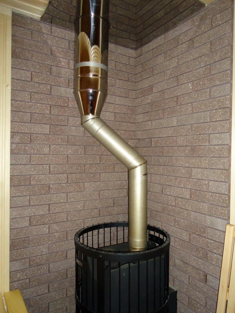 Труба для бани: выбор конструкции и установка в дымоход