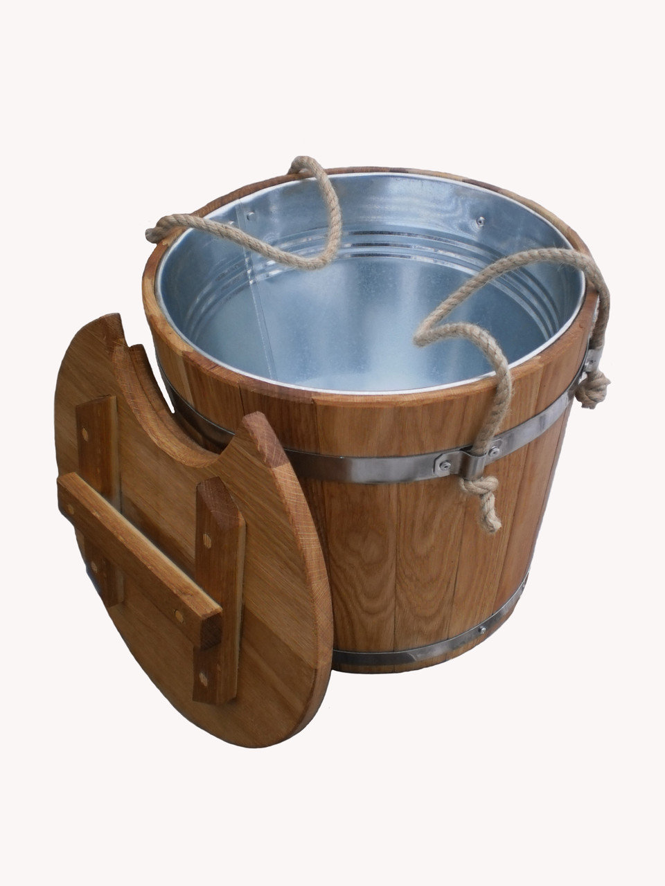 Запарник для веников с крышкой и вставкой - строим баню или сауну