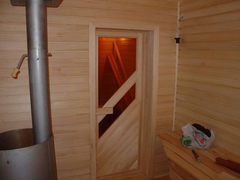 Стеклянная дверь в парную - строим баню или сауну