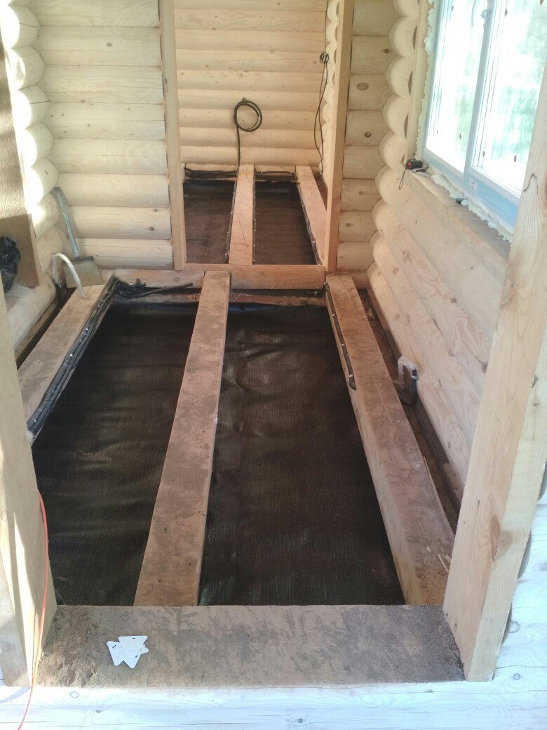 Гидроизоляция деревянного пола в бане: этапы работ