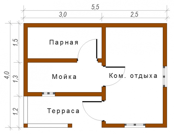 Баня 5 на 6: планировка, особенности составления проекта. варианты проектов бани 5х6 м | построить баню ру