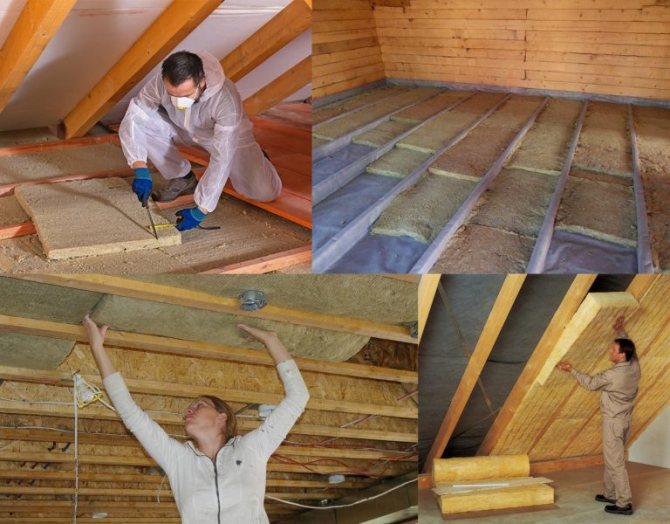 Утепление потолка в бане (56 фото): как утеплить конструкцию с холодной крышей, чем утеплять со стороны чердака, как выбрать утеплитель