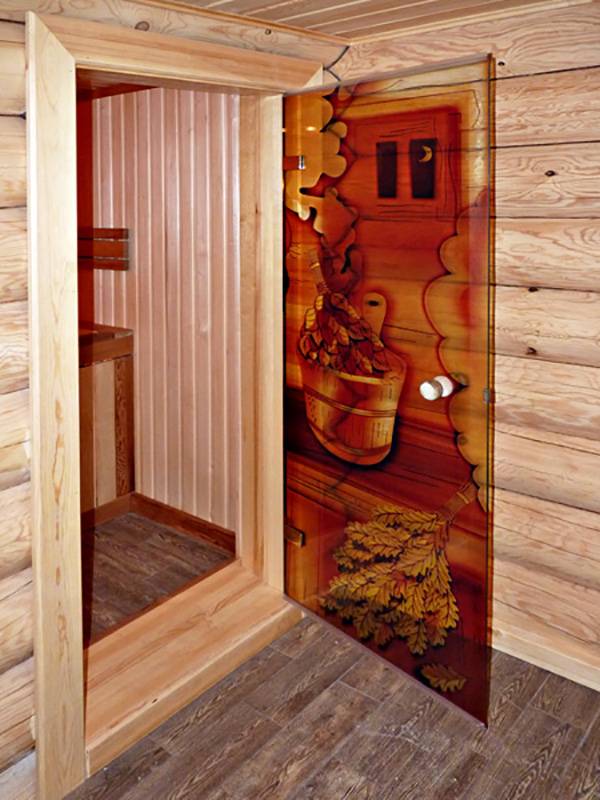 Стеклянные двери для сауны и бани: фото, размеры, плюсы и минусы, установка своими руками + видео