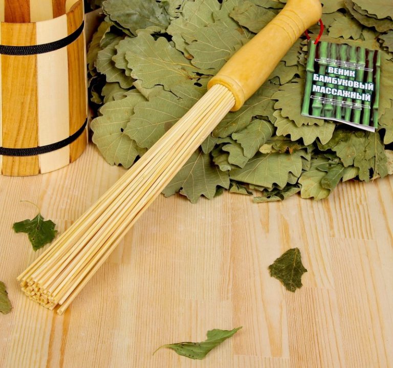 Японский массажный бамбуковый веник для бани из палочек - рассказываем как правильно пользоваться