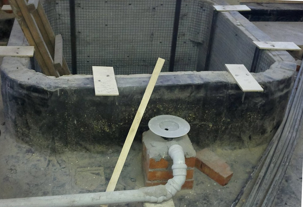 Как сделать бассейн в бане из бетона своими руками