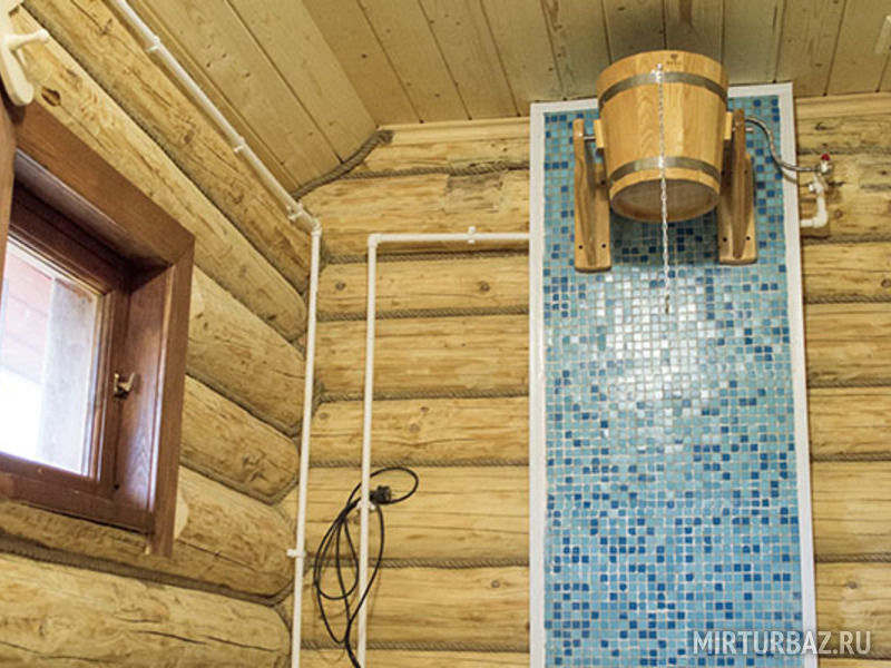 Душевая в бане: дизайн, отделка интерьера