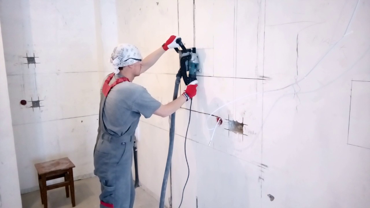 Штробление стен под проводку разными методами своими руками